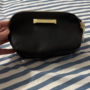 Steve Madden Black Leather Wristlet